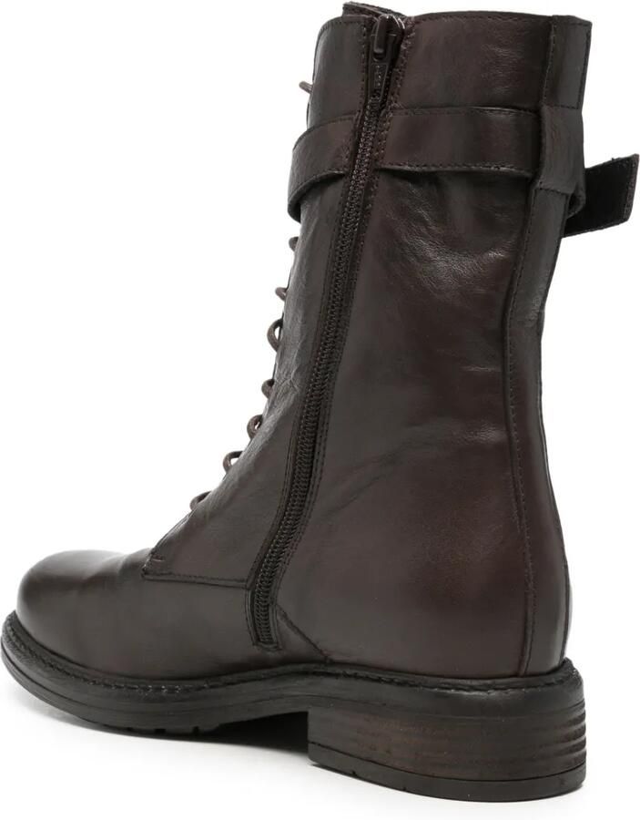 Paola parisi buckle-strap lace-up boots Bruin - Foto 2