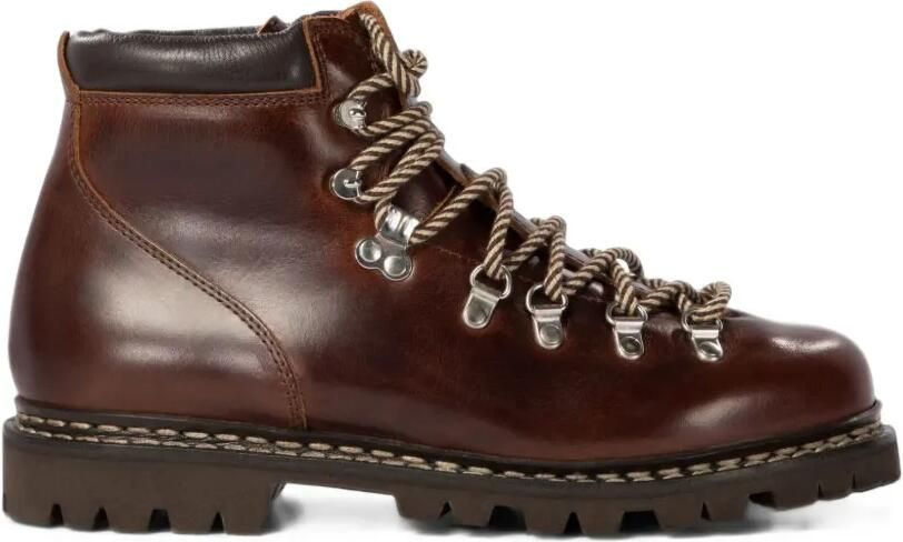 Paraboot Avoriaz leren veterlaarzen Bruin