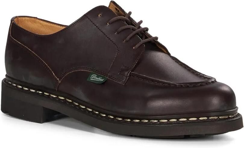 Paraboot Chambord kalfsleren derby schoenen met platte neus Bruin - Foto 2
