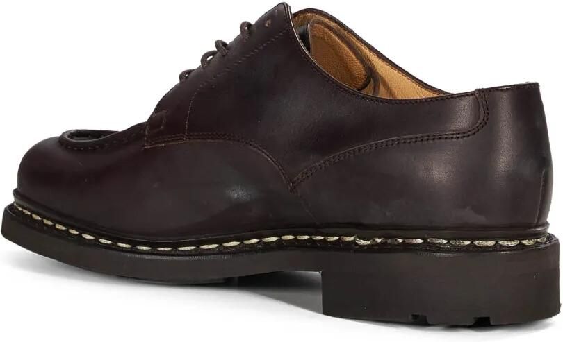 Paraboot Chambord kalfsleren derby schoenen met platte neus Bruin - Foto 3