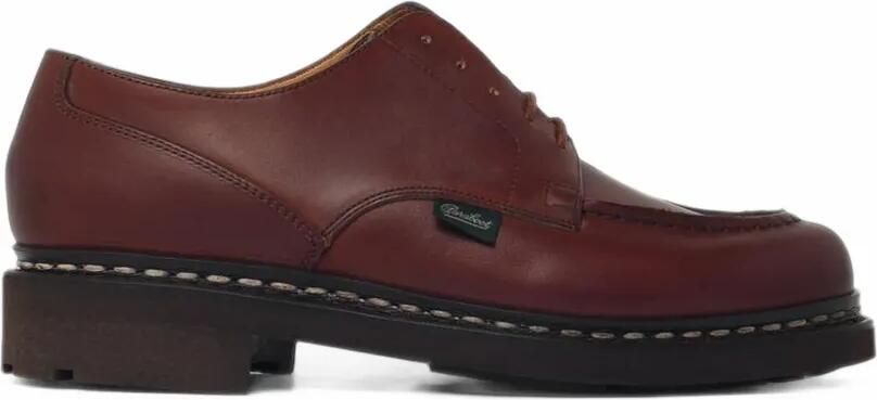 Paraboot Chambord derby schoenen met stiksels Bruin