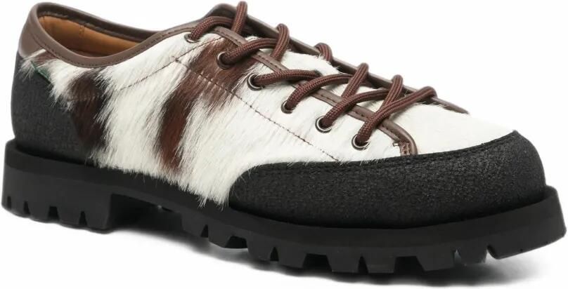 Paraboot cowhide-panelled sneakers Wit - Foto 3
