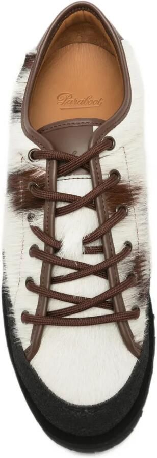 Paraboot cowhide-panelled sneakers Wit - Foto 4