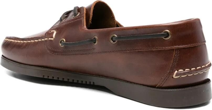 Paraboot Leren bootschoenen met veters Bruin - Foto 3
