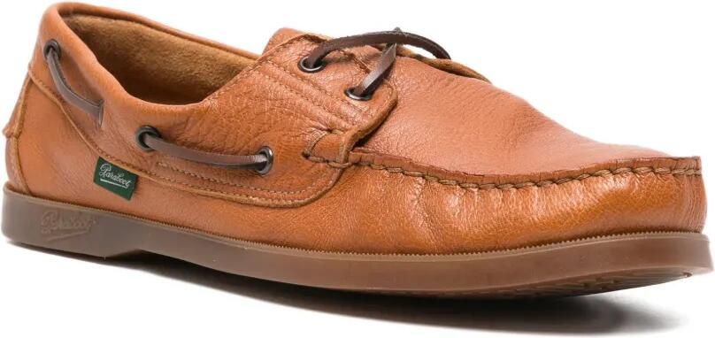 Paraboot Leren bootschoenen met veters Bruin - Foto 2