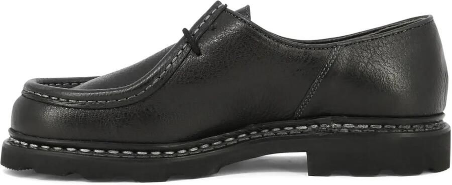 Paraboot Michael leren derby schoenen met textuur Zwart - Foto 5