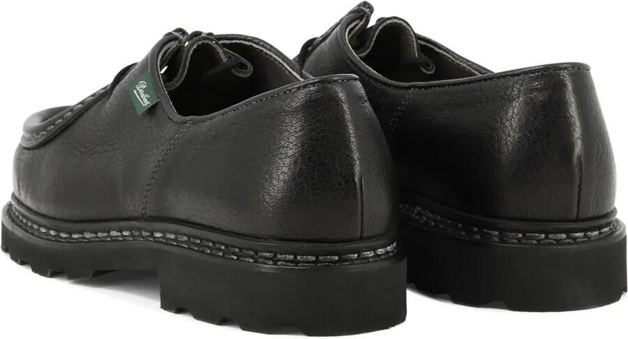 Paraboot Michael leren derby schoenen met textuur Zwart - Foto 4