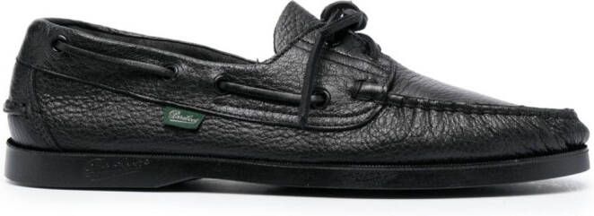 Paraboot Loafers met slangenprint Zwart