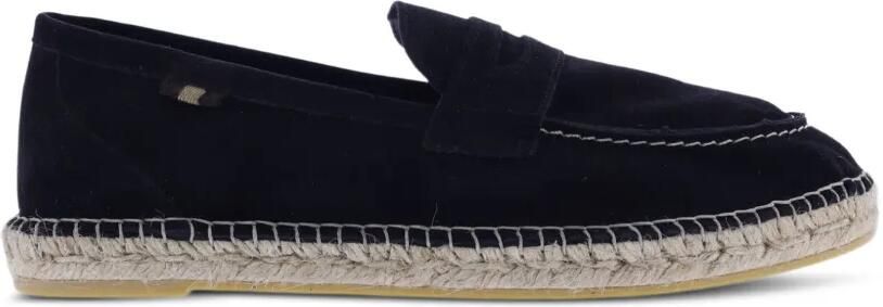 Paris Punk Espadrille penny loafers Zwart
