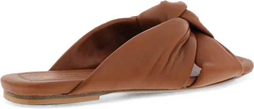 Paris Punk Slippers met geknoopt detail Bruin - Foto 3