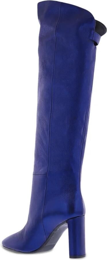 Paris Punk Metallic enkellaarzen Blauw - Foto 4