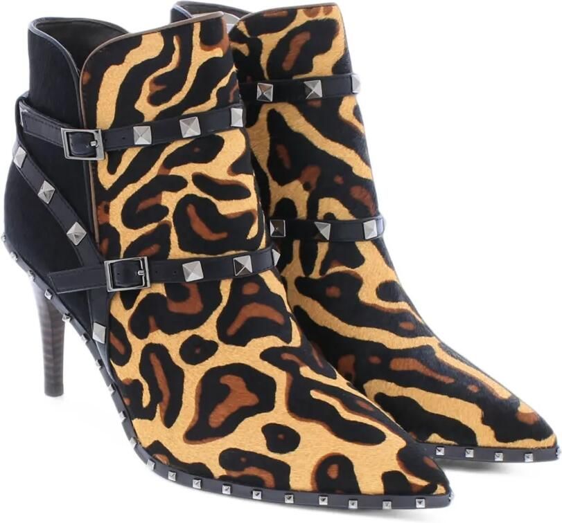 Paris Punk studded ankle boots Zwart - Foto 4