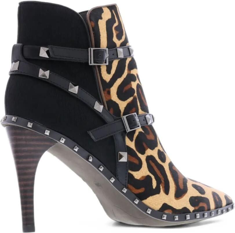 Paris Punk studded ankle boots Zwart - Foto 3