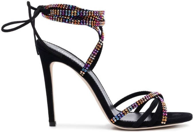 Paris Texas Nicol sandalen met veters Zwart