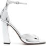 Paris Texas Lakleren sandalen 105 mm Zilver - Thumbnail 1