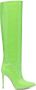 Paris Texas Leren stiletto laarzen Groen - Thumbnail 1