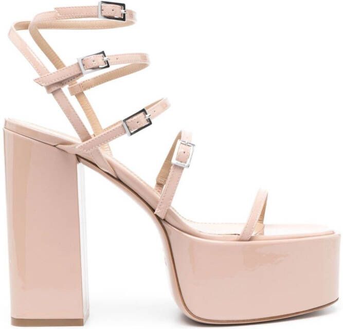 Paris Texas Jessica sandalen met plateauzool Beige