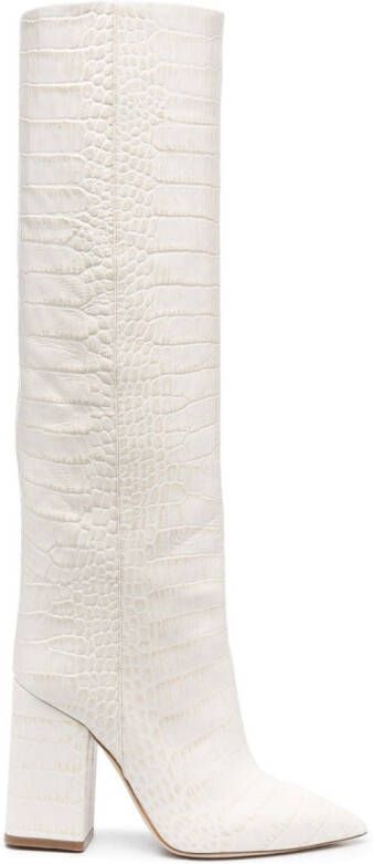 Paris Texas Anja leren muiltjes Beige