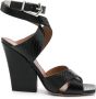 Paris Texas Arizona leren sandalen Zwart - Thumbnail 1