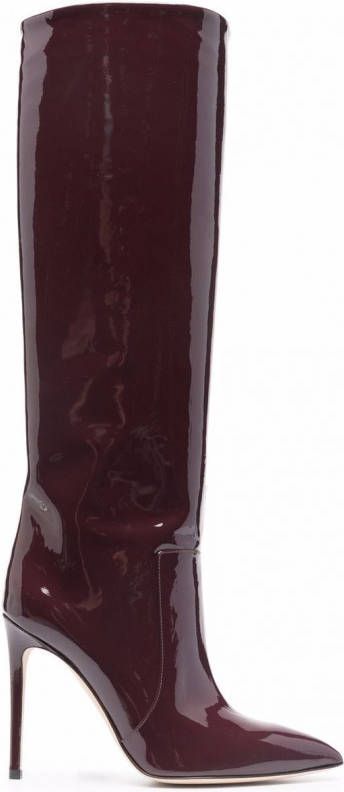 Paris Texas Gelakte knielaarzen Rood