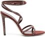 Paris Texas Holly Zoe sandalen met studs Bruin - Thumbnail 1