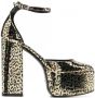 Paris Texas Sandalen met luipaardprint Bruin - Thumbnail 1