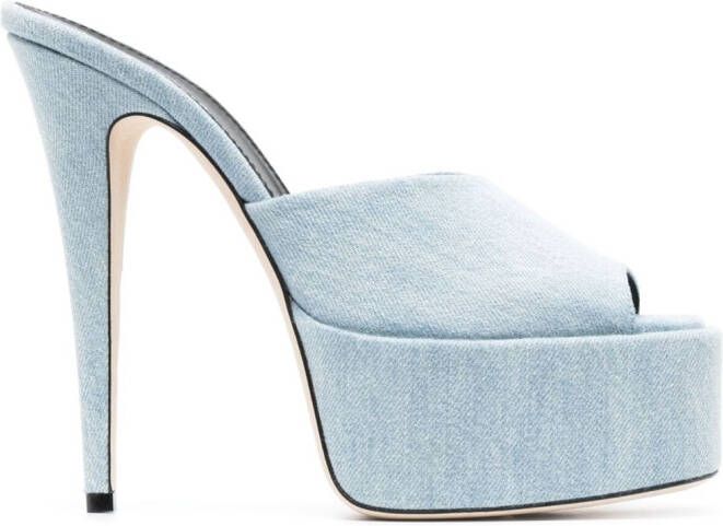 Paris Texas Marina denim muiltjes Blauw