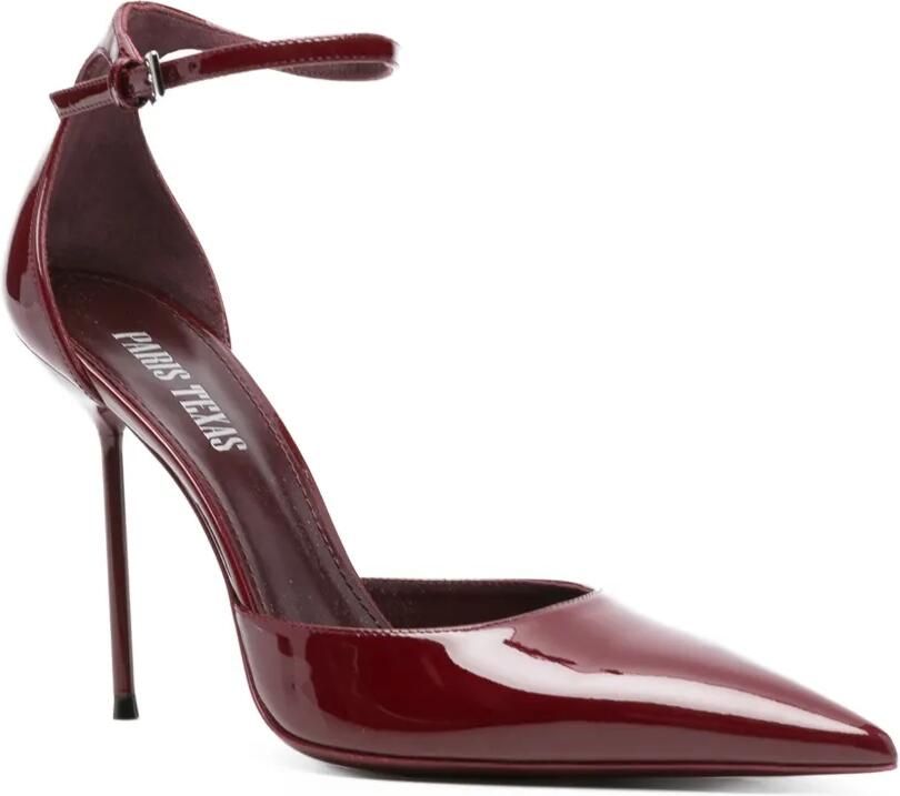 Paris Texas 105 mm Lidua pumps met enkelbandje Rood