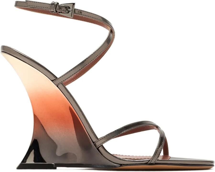 Paris Texas 105 mm Nina leren sandalen Grijs