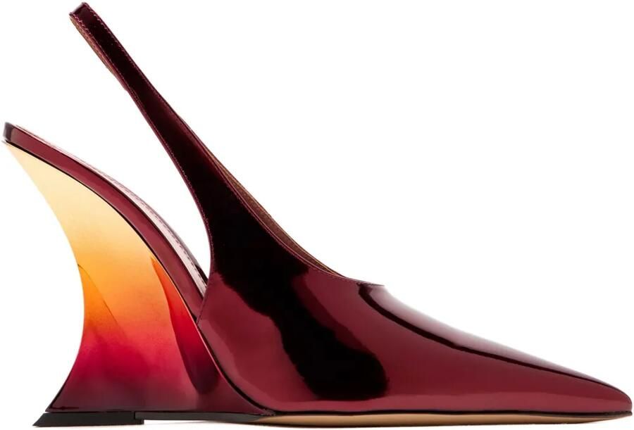 Paris Texas 105 mm Nina pumps met puntige neus Rood