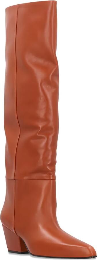 Paris Texas 60 mm Jane leren knielaarzen Bruin
