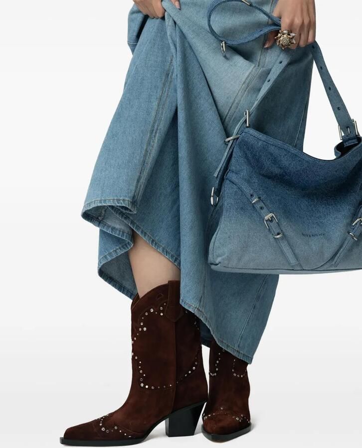 Paris Texas 60mm Janice suede studded boots Bruin - Foto 3