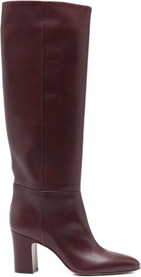 Paris Texas 70 mm leren laarzen met blokhak Rood