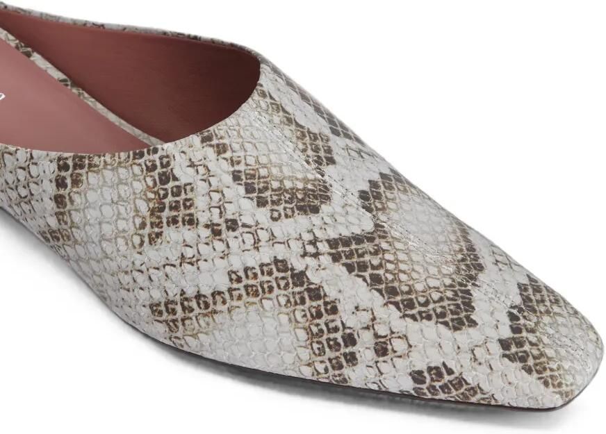 Paris Texas Belle muiltjes met slangen-effect Beige - Foto 3