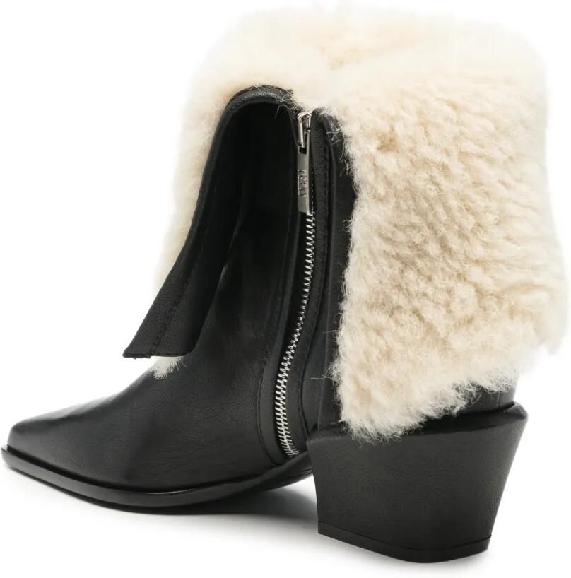 Paris Texas Bettina shearling-trim ankle boots Zwart - Foto 2