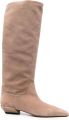 Paris Texas Bettina suède laarzen met puntige neus Beige - Beige