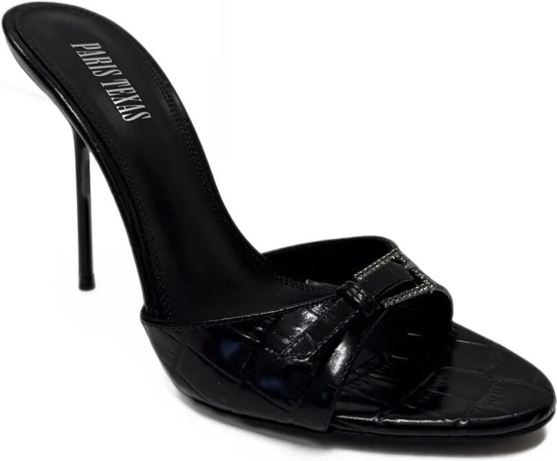 Paris Texas Lidia croc-embossed buckle sandals Zwart - Foto 2