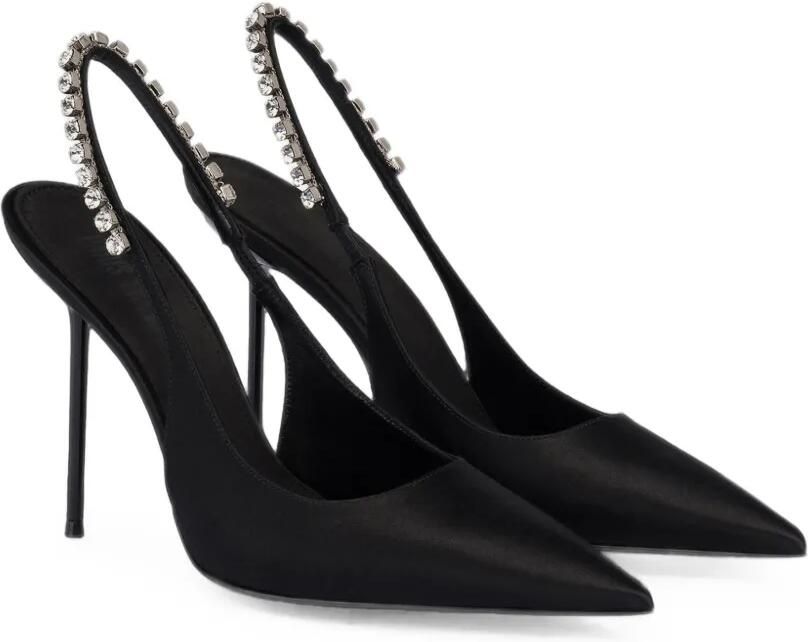Paris Texas Lidia stiletto sandalen verfraaid met kristallen Zwart - Foto 4