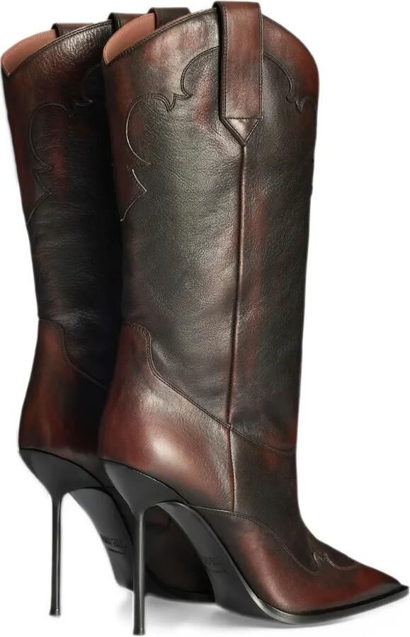 Paris Texas Lidia heeled leather cowboy boots Bruin - Foto 3