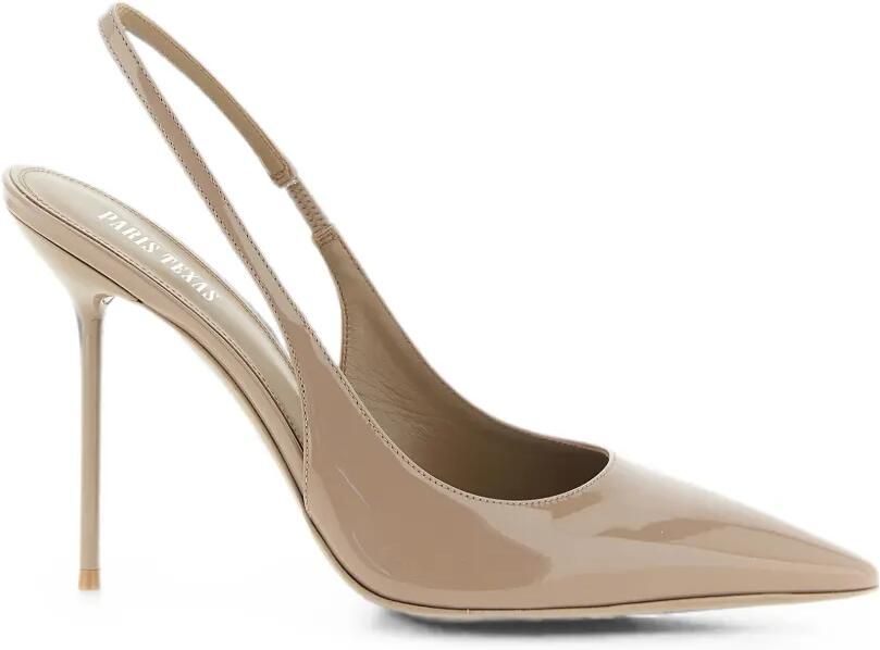 Paris Texas Lidia lakleren slingback pumps Beige