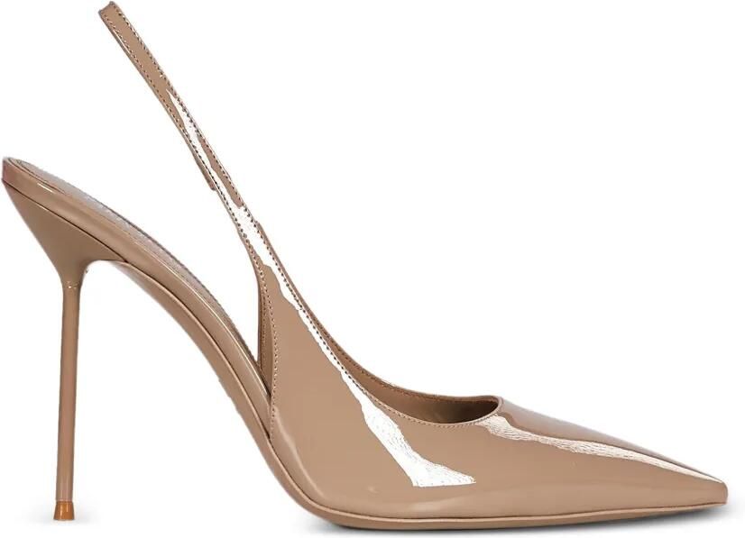 Paris Texas Lidia lakleren slingback pumps Beige