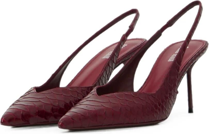 Paris Texas Lidia leren pumps met pythonprint Rood - Foto 3
