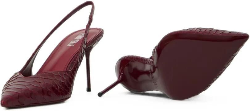 Paris Texas Lidia leren pumps met pythonprint Rood - Foto 5