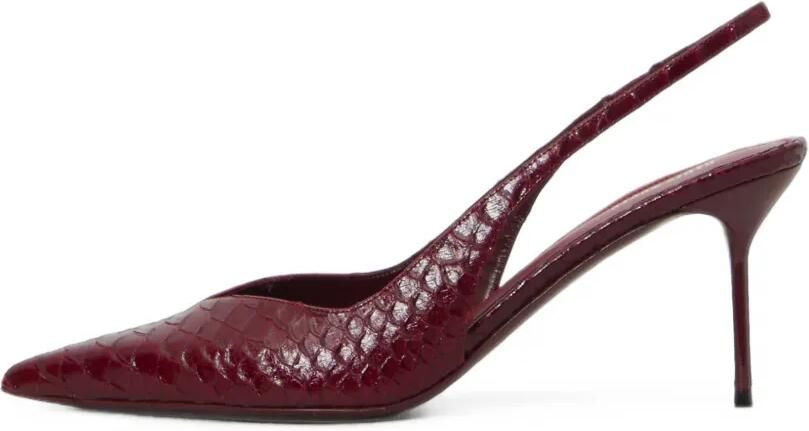 Paris Texas Lidia leren pumps met pythonprint Rood - Foto 4