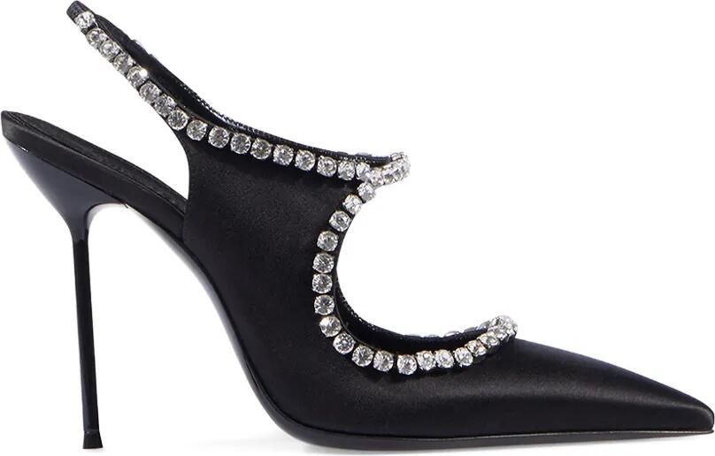 Paris Texas Lidia Mary Jane pumps met kristallen Zwart