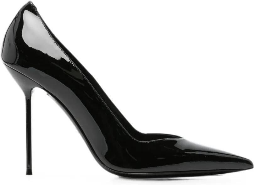 Paris Texas Lidia pumps met puntige neus en gelakte afwerking Zwart