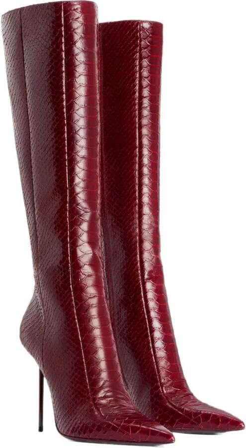 Paris Texas Lidia python-effect calfskin boots Rood - Foto 4
