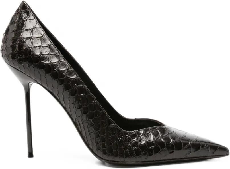 Paris Texas Lidia python-effect pointed-toe heeled pumps Bruin