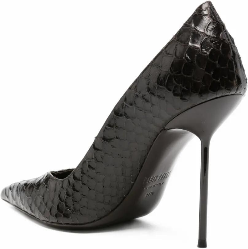 Paris Texas Lidia python-effect pointed-toe heeled pumps Bruin - Foto 2