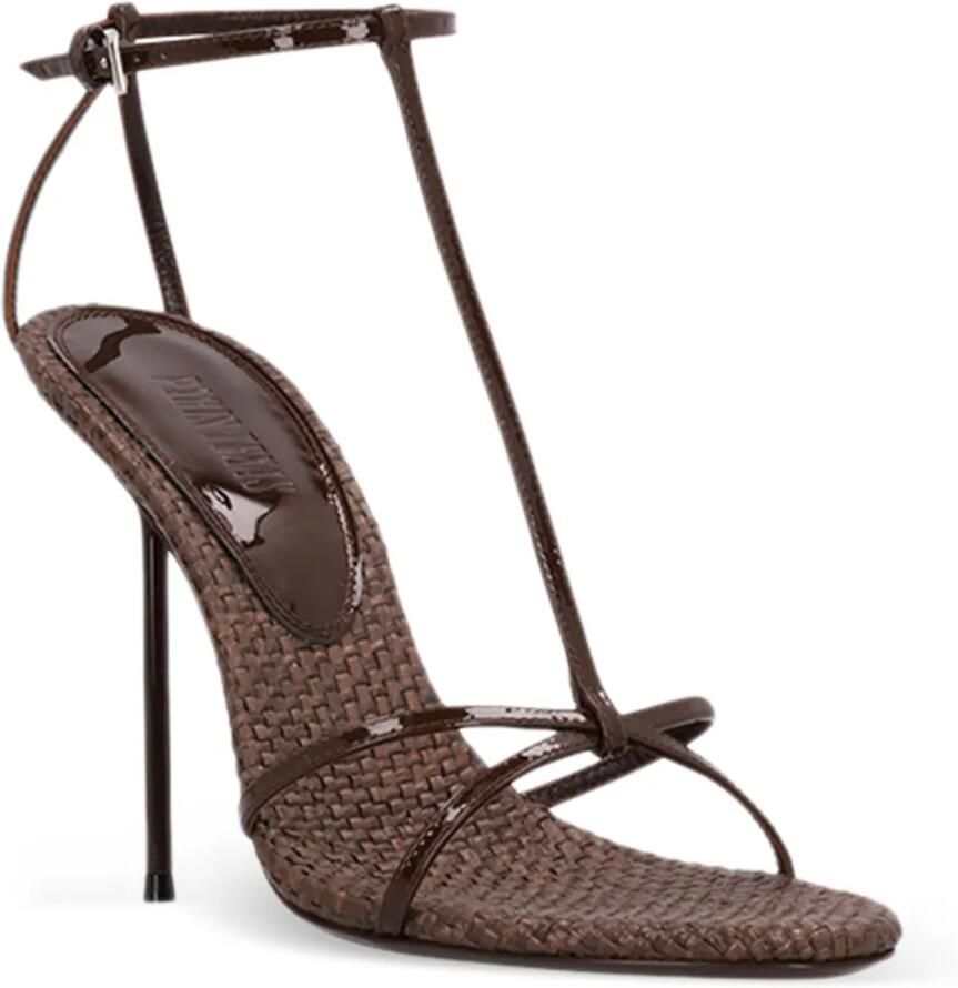 Paris Texas Lidia sandalen met T-bandje Bruin